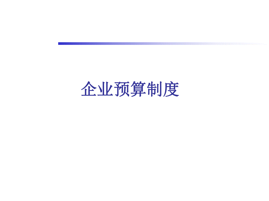 企业预算制度.ppt_第1页