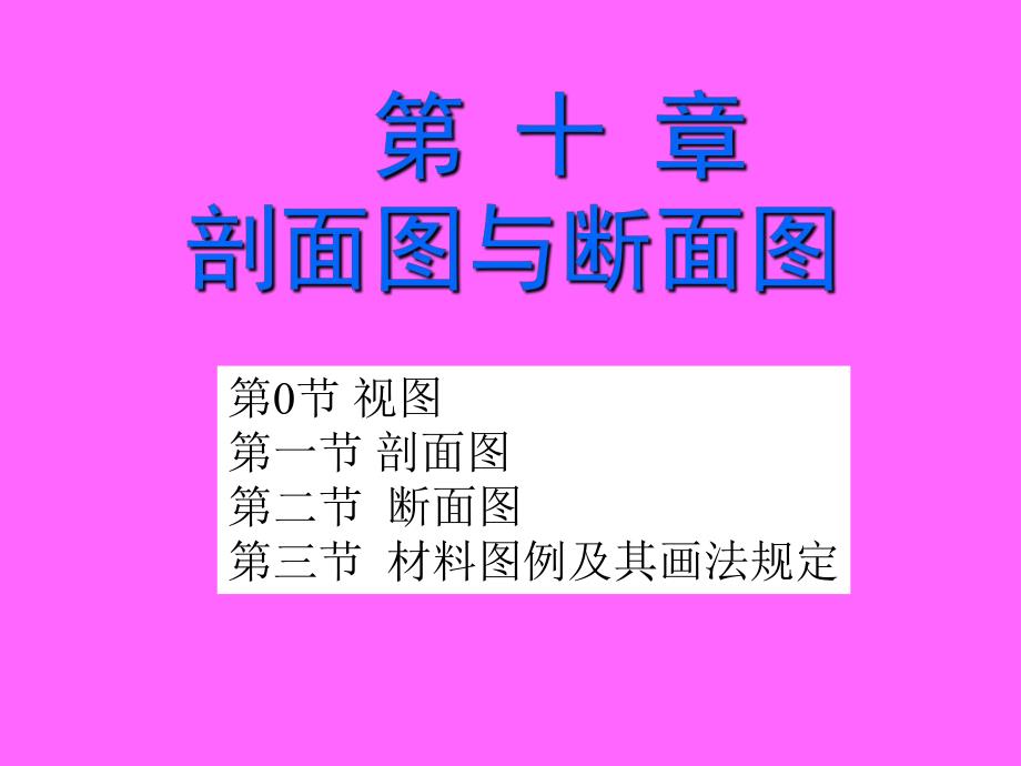 建筑制图培训PPT剖面图断面图.ppt_第1页