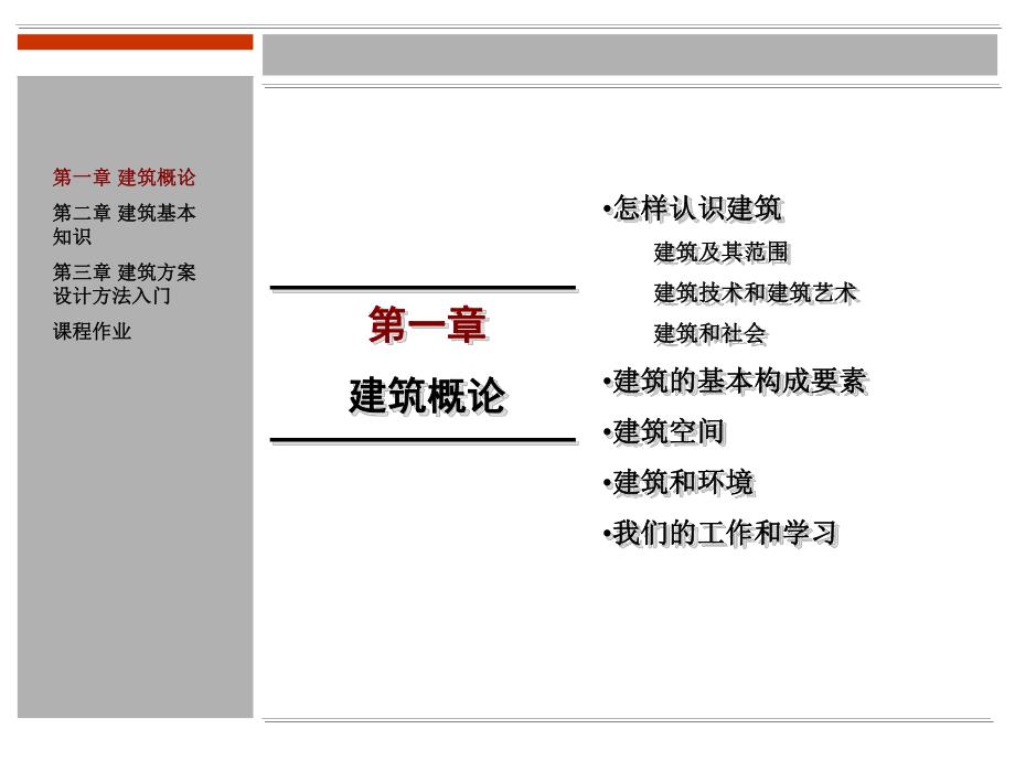 建筑原理与设计 第一章 建筑概论.ppt_第1页