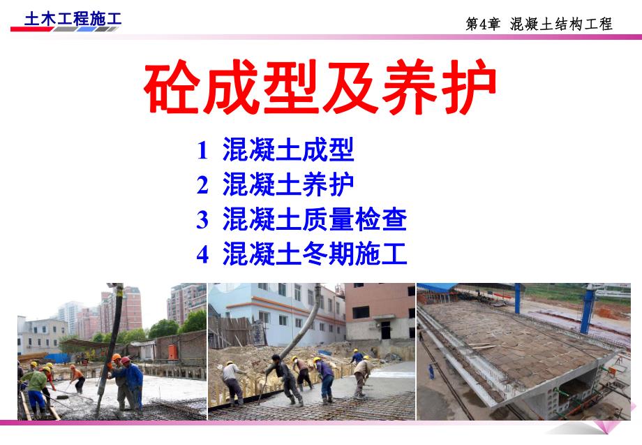 混凝土的成型及养护.ppt.ppt_第1页