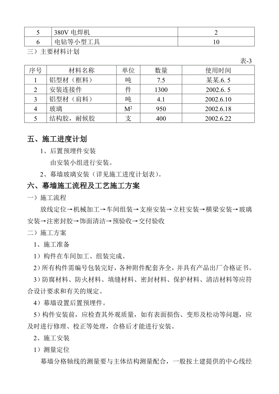 学校多层培训楼隐框玻璃幕墙施工组织设计湖南.doc_第3页