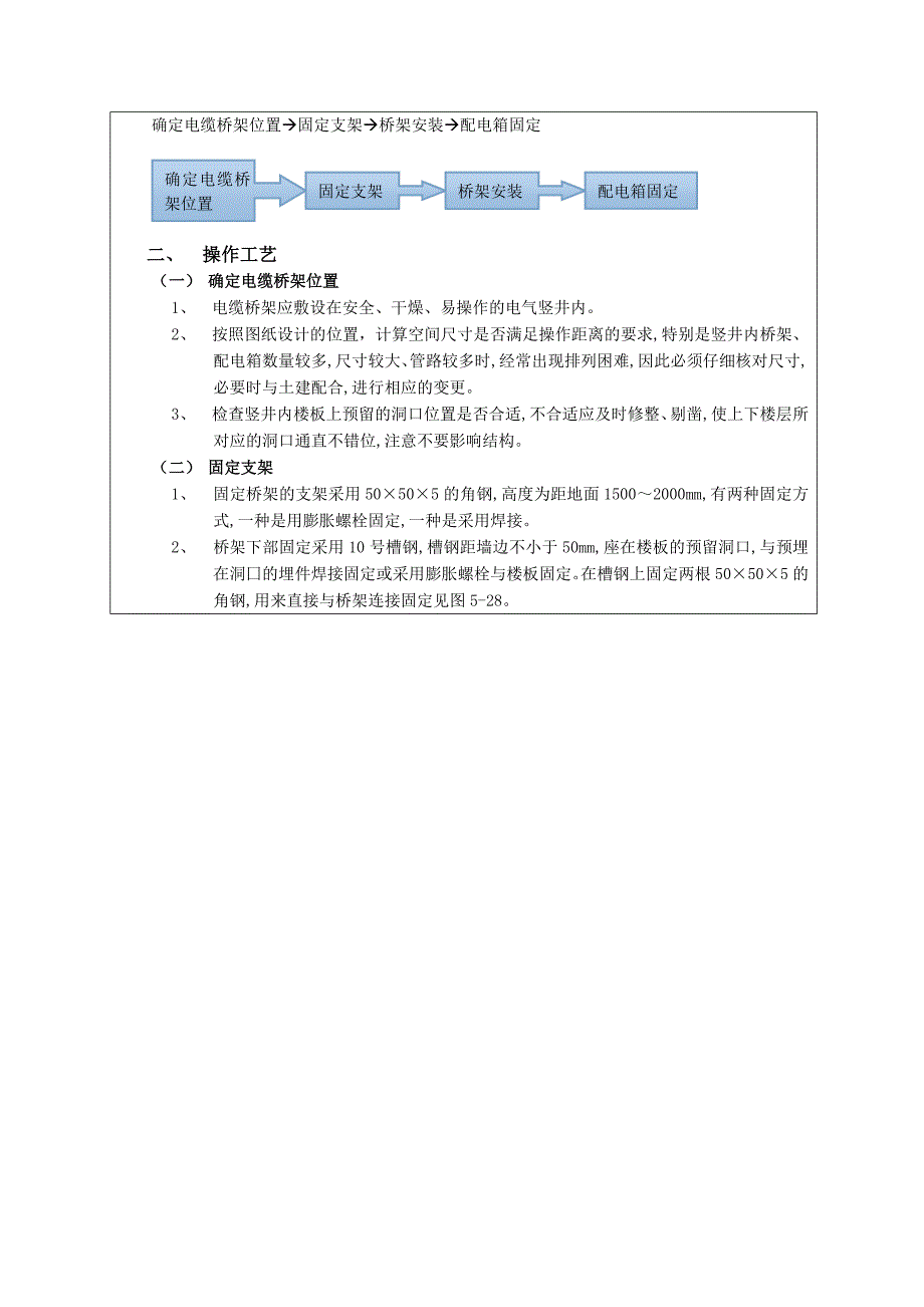 小区电气竖井内桥架安装施工工艺（附图） .doc_第2页