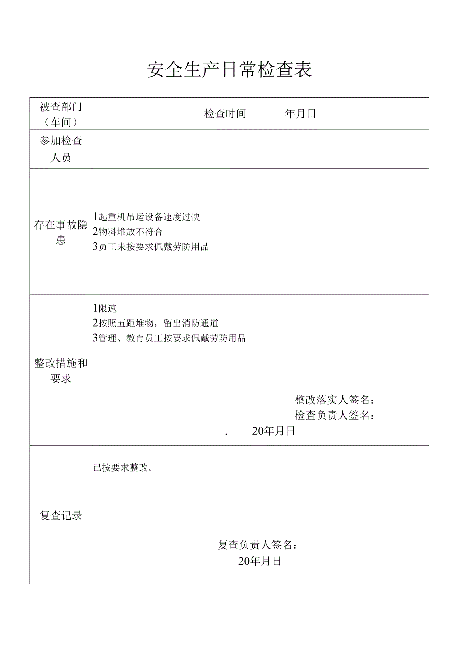 危险源日常检查表.docx_第1页