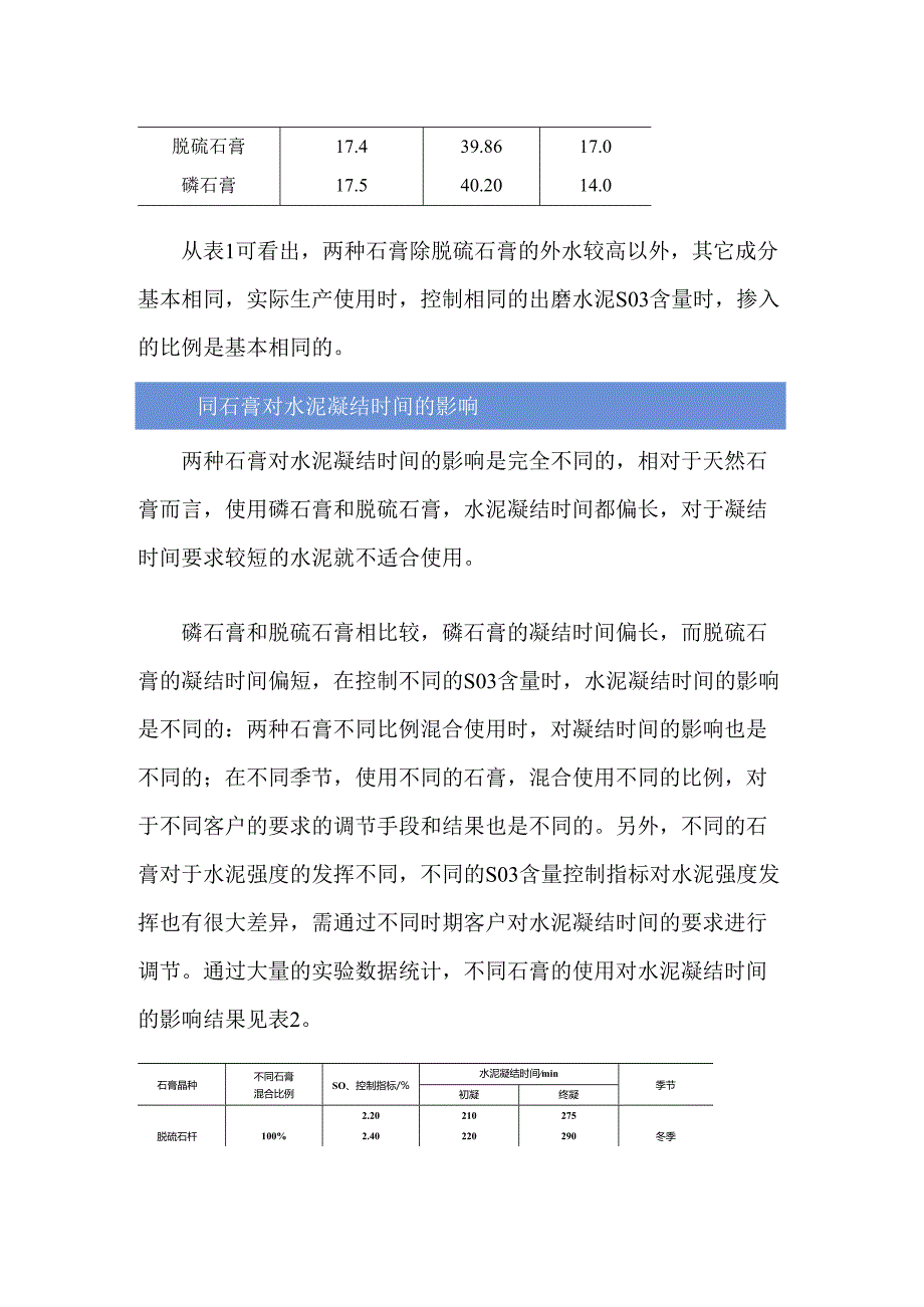 不同工业副产品石膏对水泥质量及性能的影响.docx_第2页