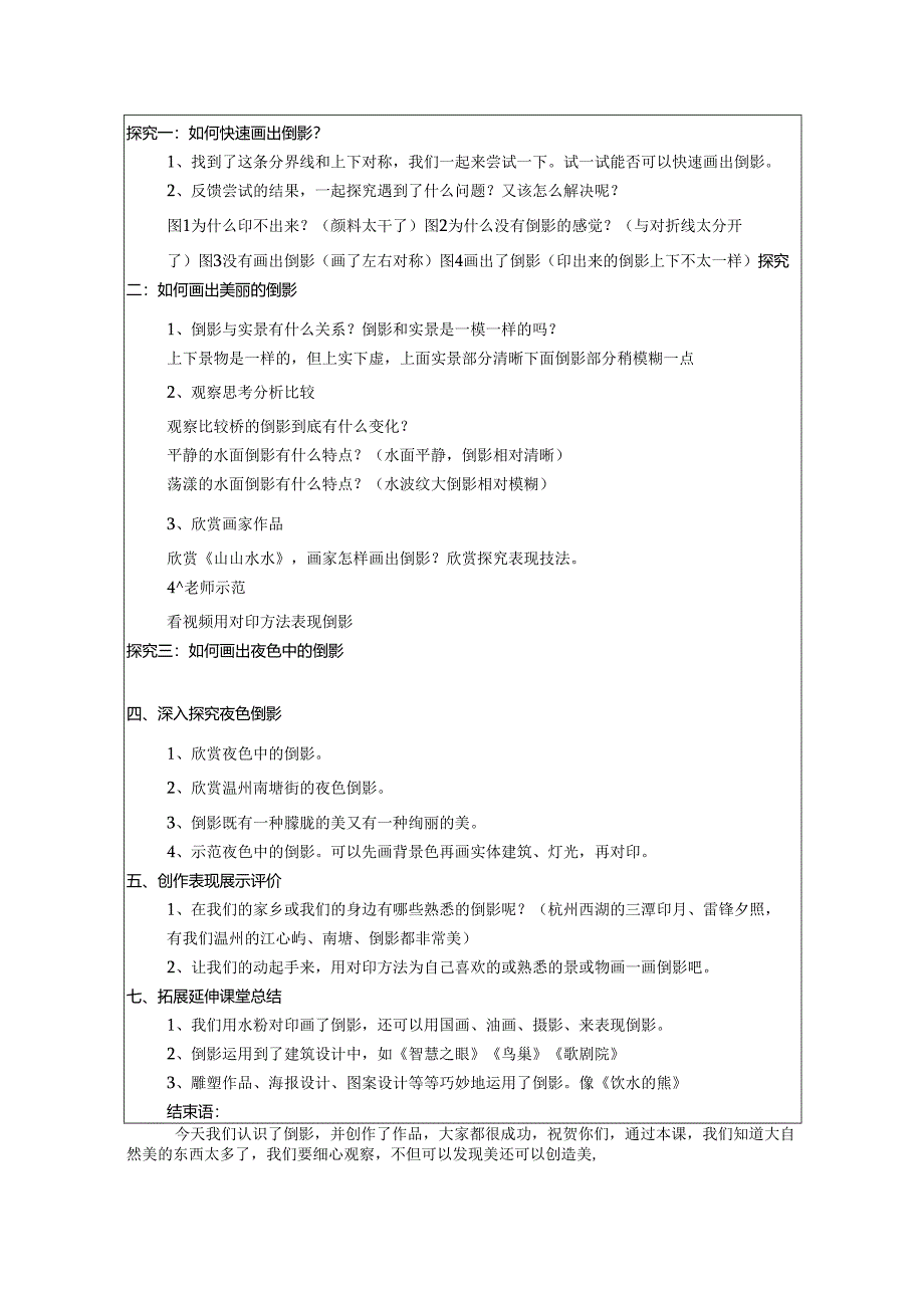 二年级下册美术浙人美版：8-倒影-教学设计.docx_第2页