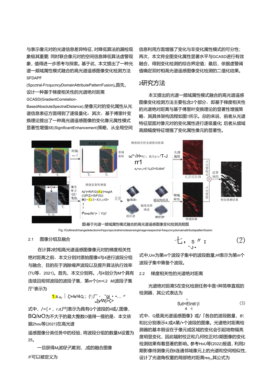 光谱—频域属性模式融合的高光谱遥感图像变化检测.docx_第3页