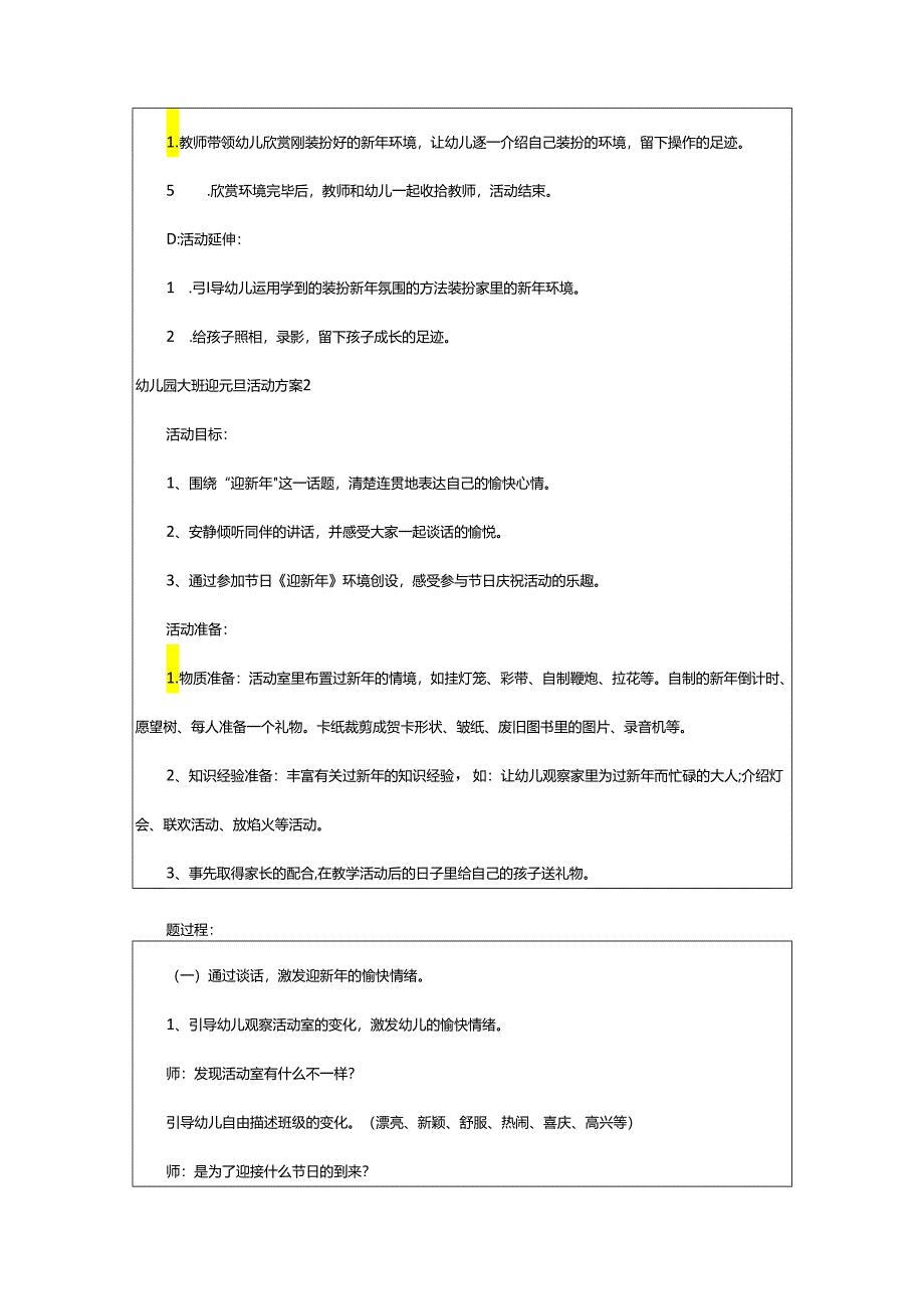 2024年幼儿园大班迎元旦活动方案.docx_第2页