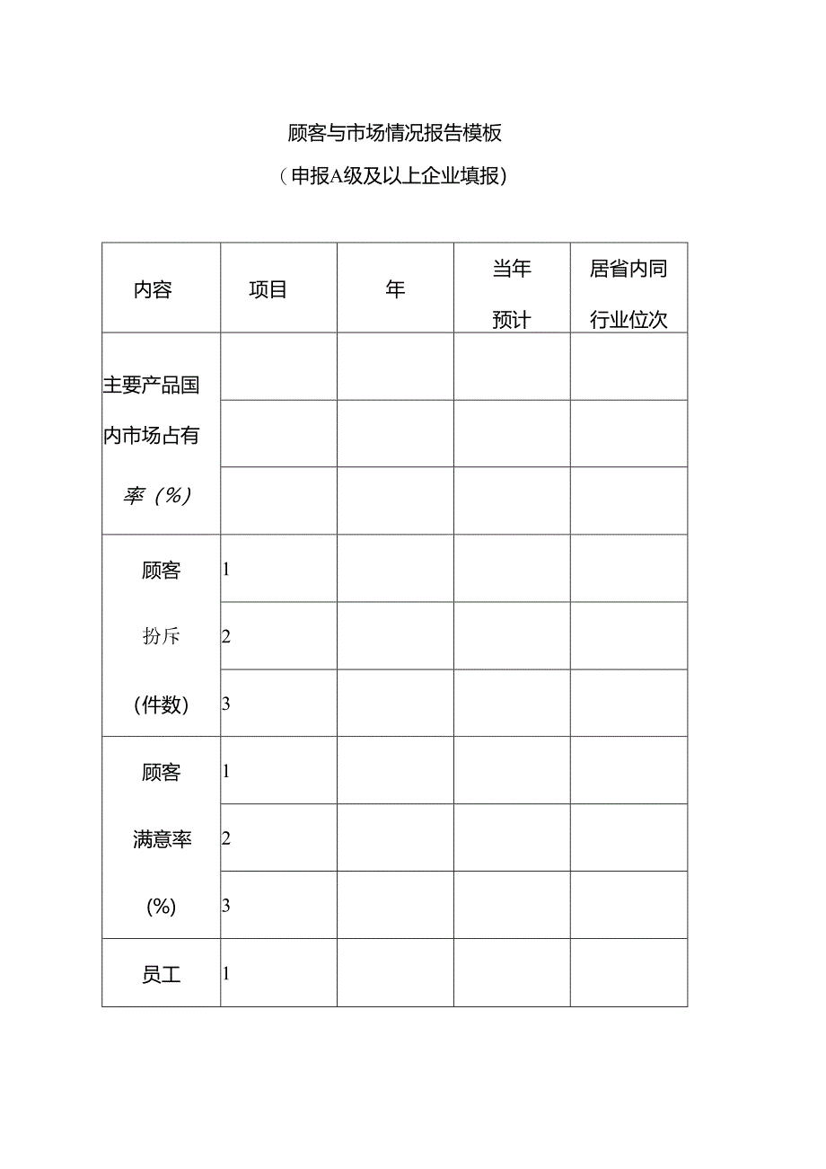 顾客与市场情况报告模板.docx_第1页