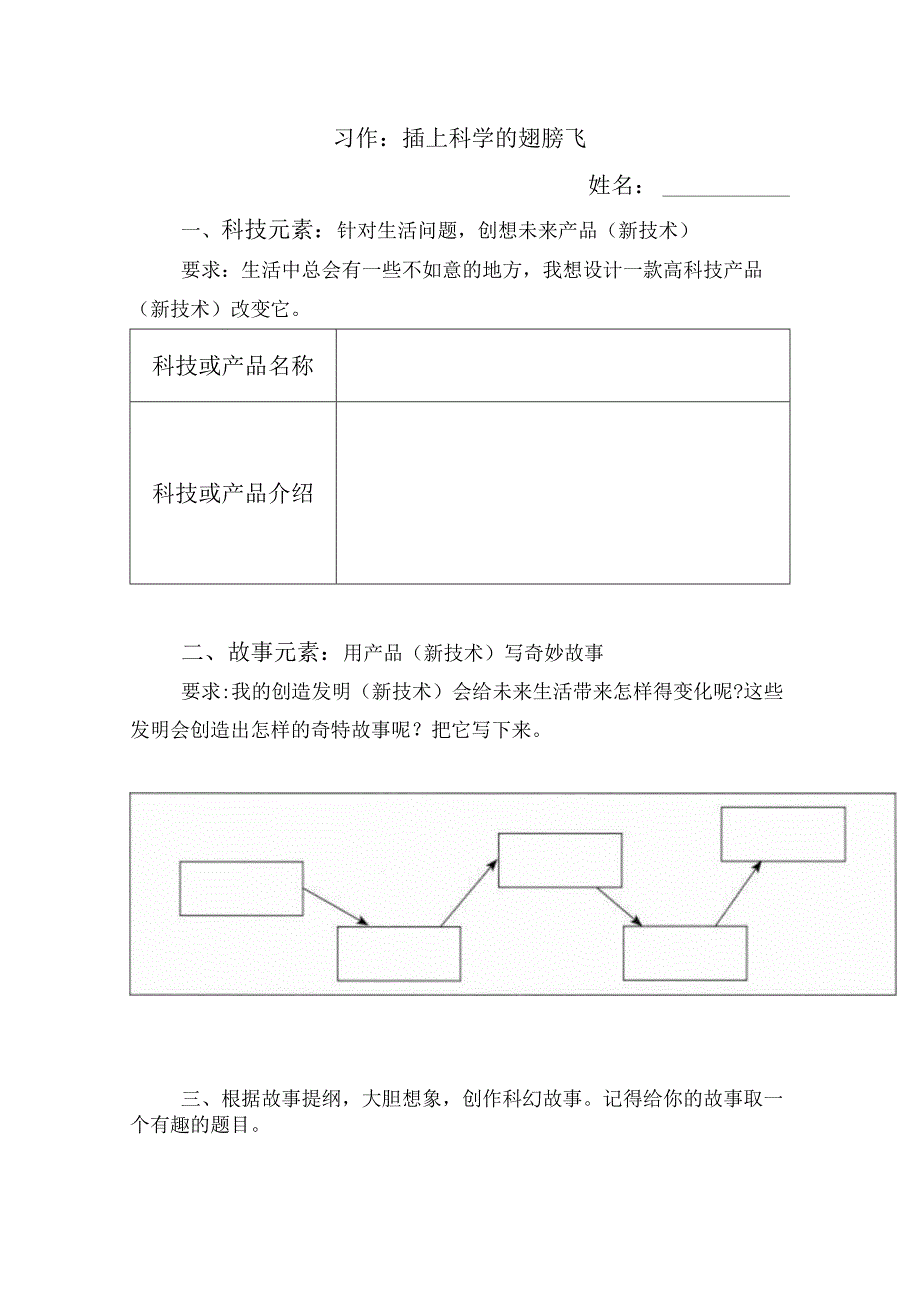 六年级下册习作《插上科学的翅膀飞》教学设计（有配套课件）.docx_第3页