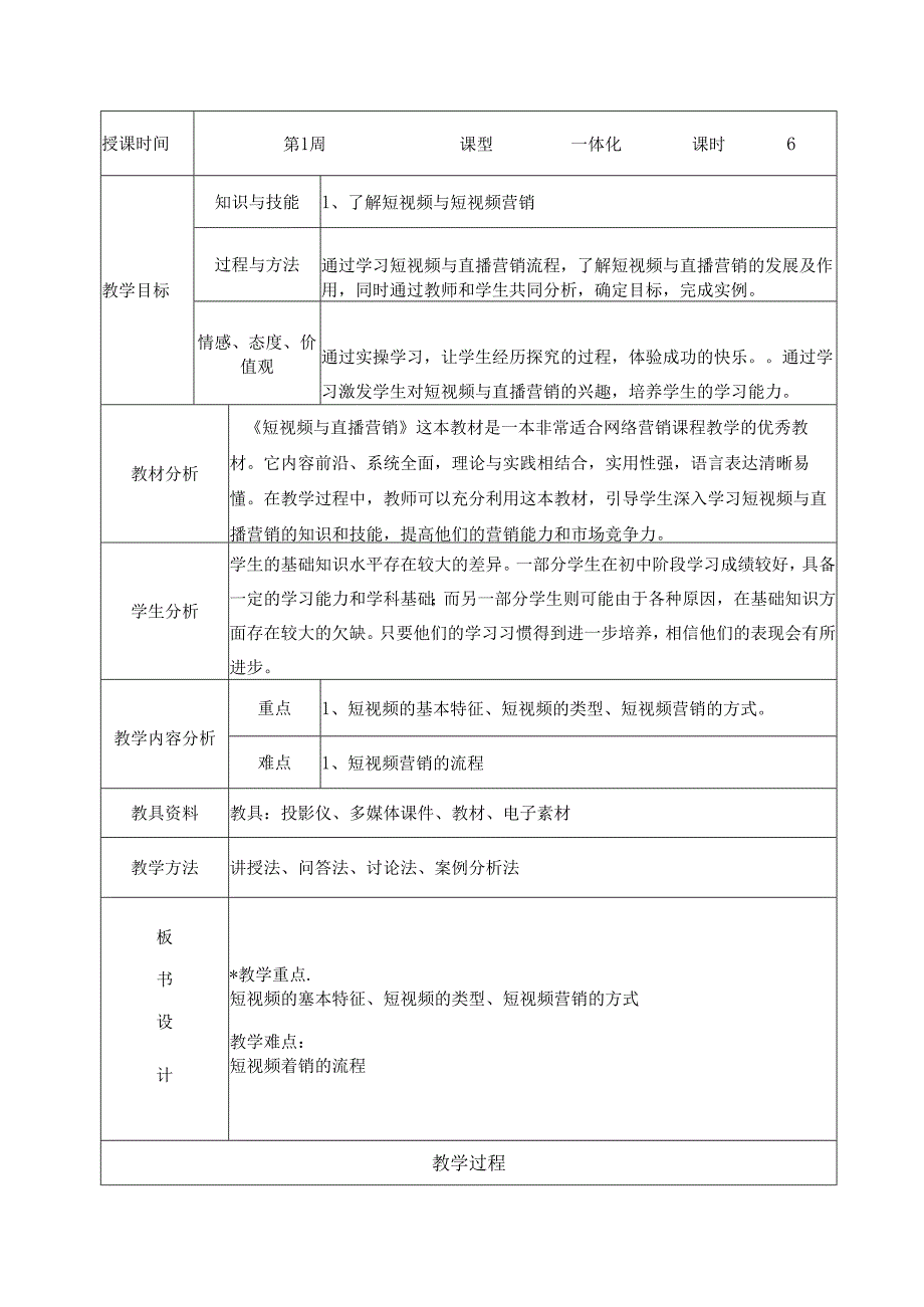 2023-2024学年第2学期《图文短视频内容推广》第1周教案.docx_第2页