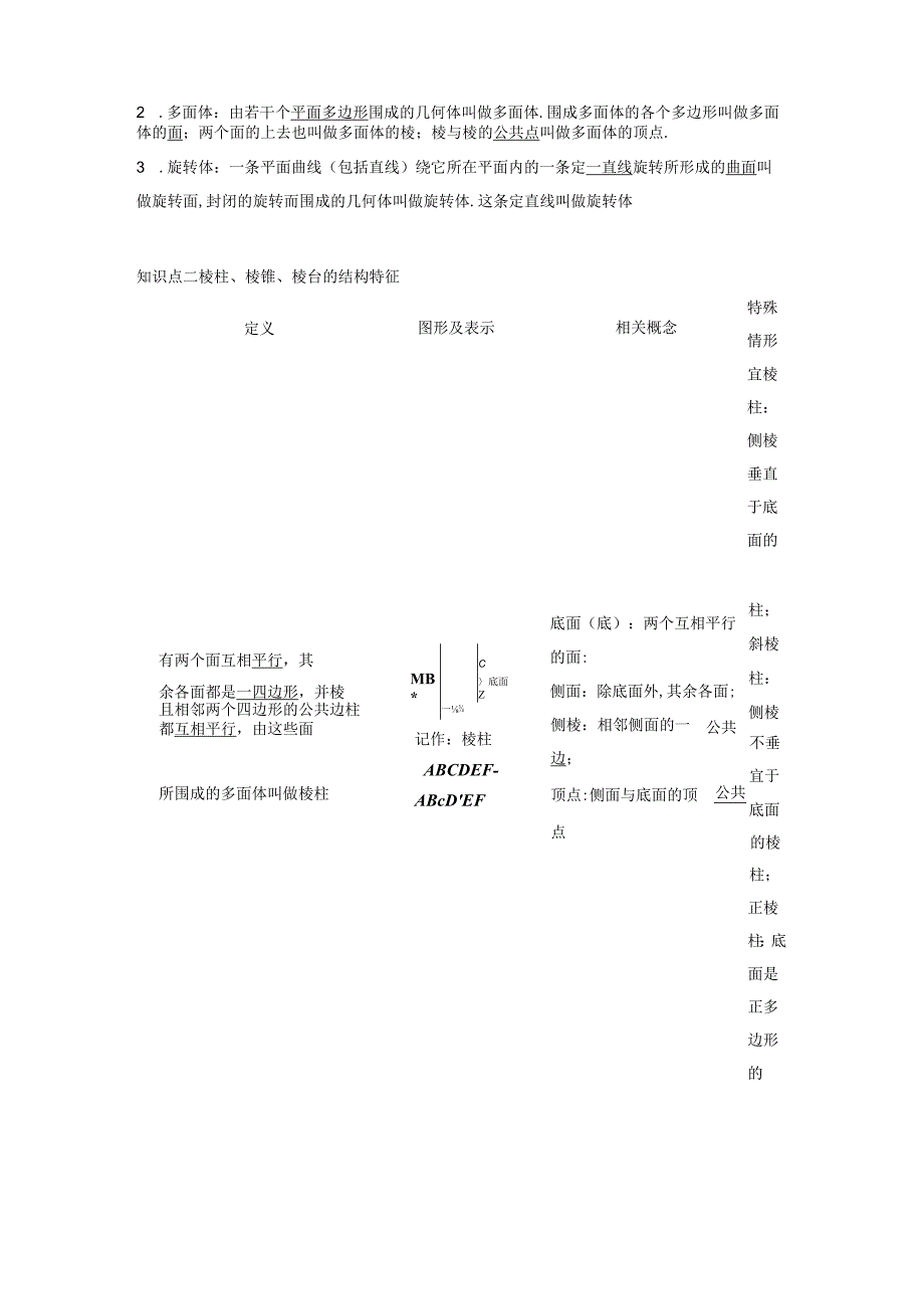 2023-2024学年人教A版必修第二册 8-1 第一课时 棱柱、棱锥、棱台 学案.docx_第2页