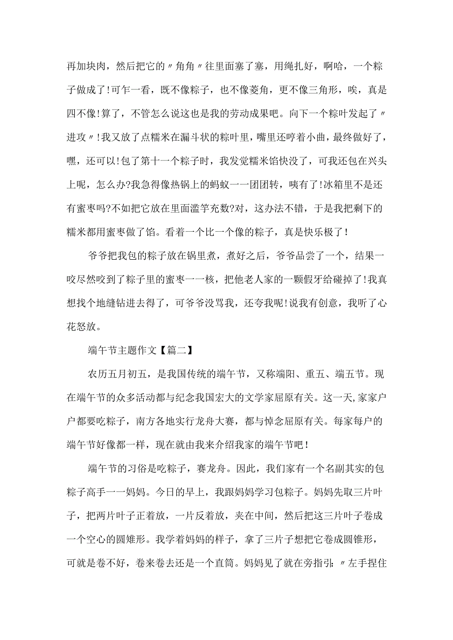 20xx最新端午节主题作文大全.docx_第2页