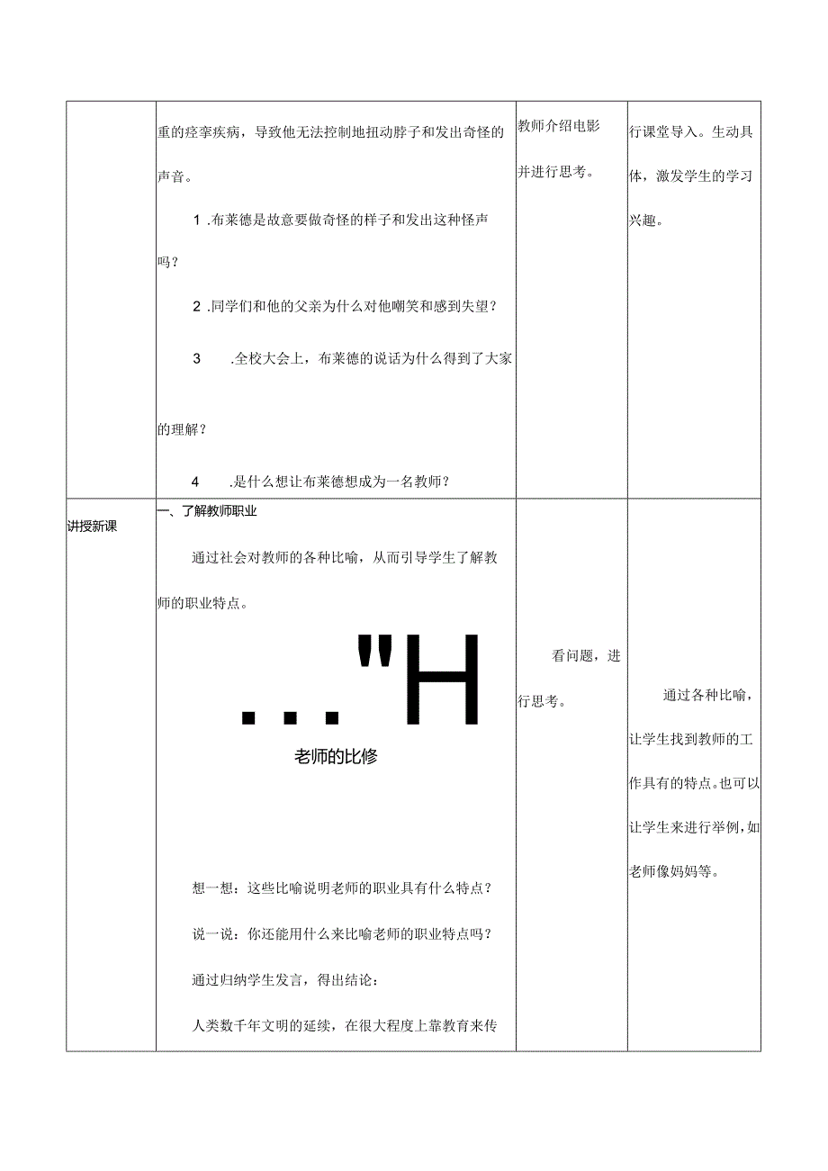 人教版（部编版）初中道德与法治七年级上册《走近老师》_教案1.docx_第2页