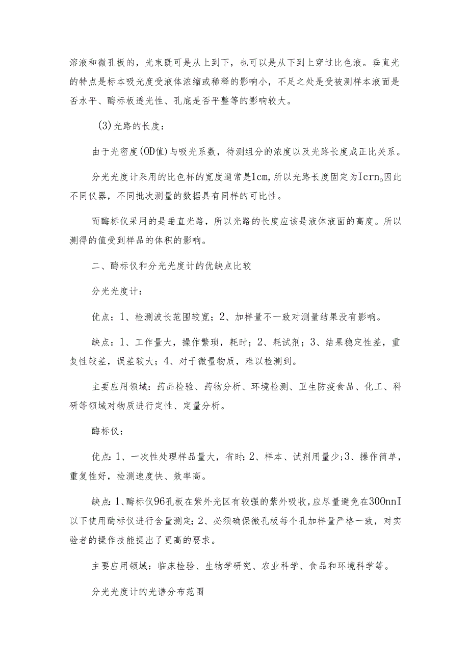 酶标仪与分光光度计的区别与优缺点 光度计解决方案.docx_第2页