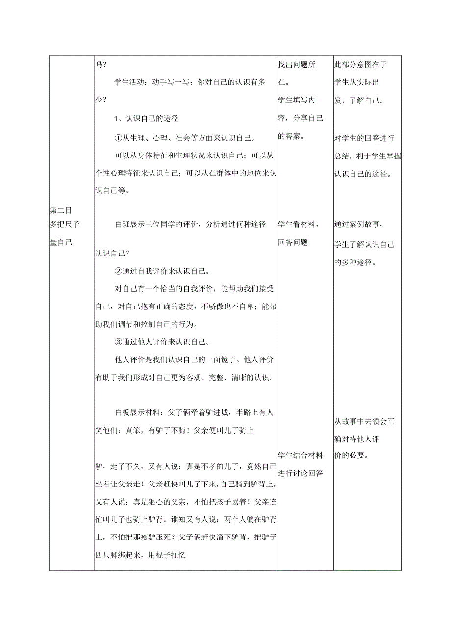 人教版（部编版）初中道德与法治七年级上册《认识自己》 .docx_第3页