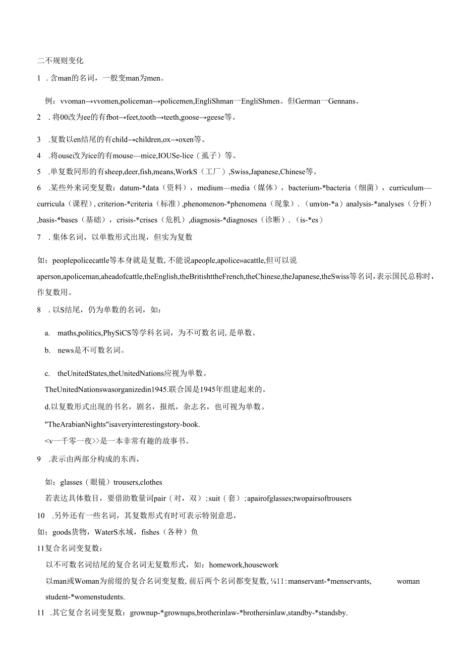 抢分法宝 02 最全语法词形转换抢分必背（名词变复数+代词变化+形容词、副词级别变化+动词+数词）（解析版）.docx_第2页