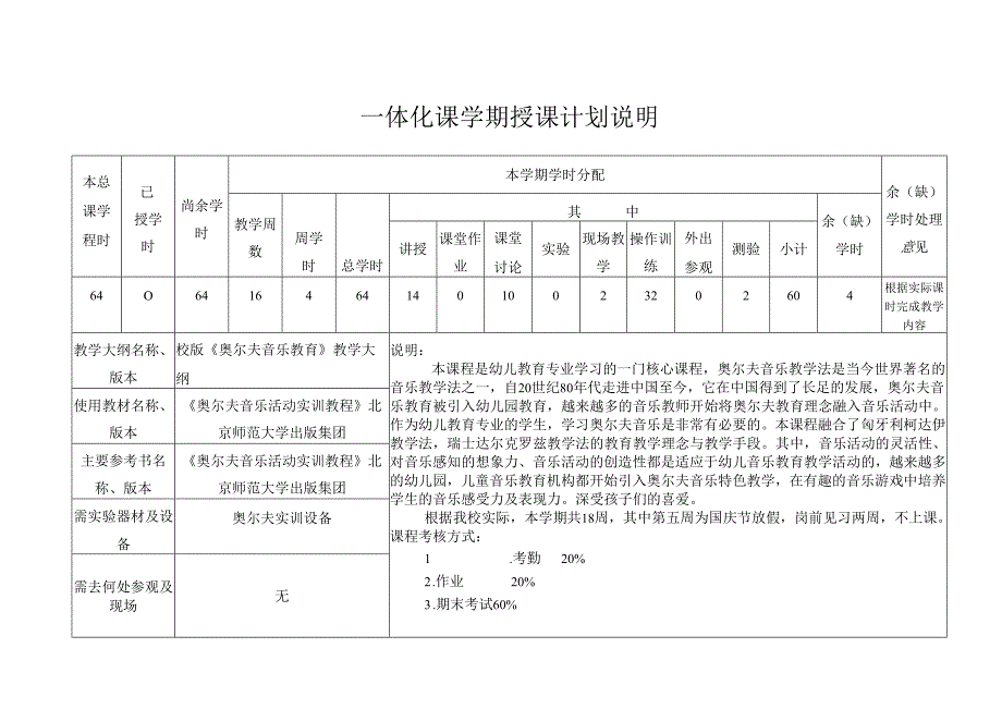 奥尔夫音乐教育授课计划.docx_第1页