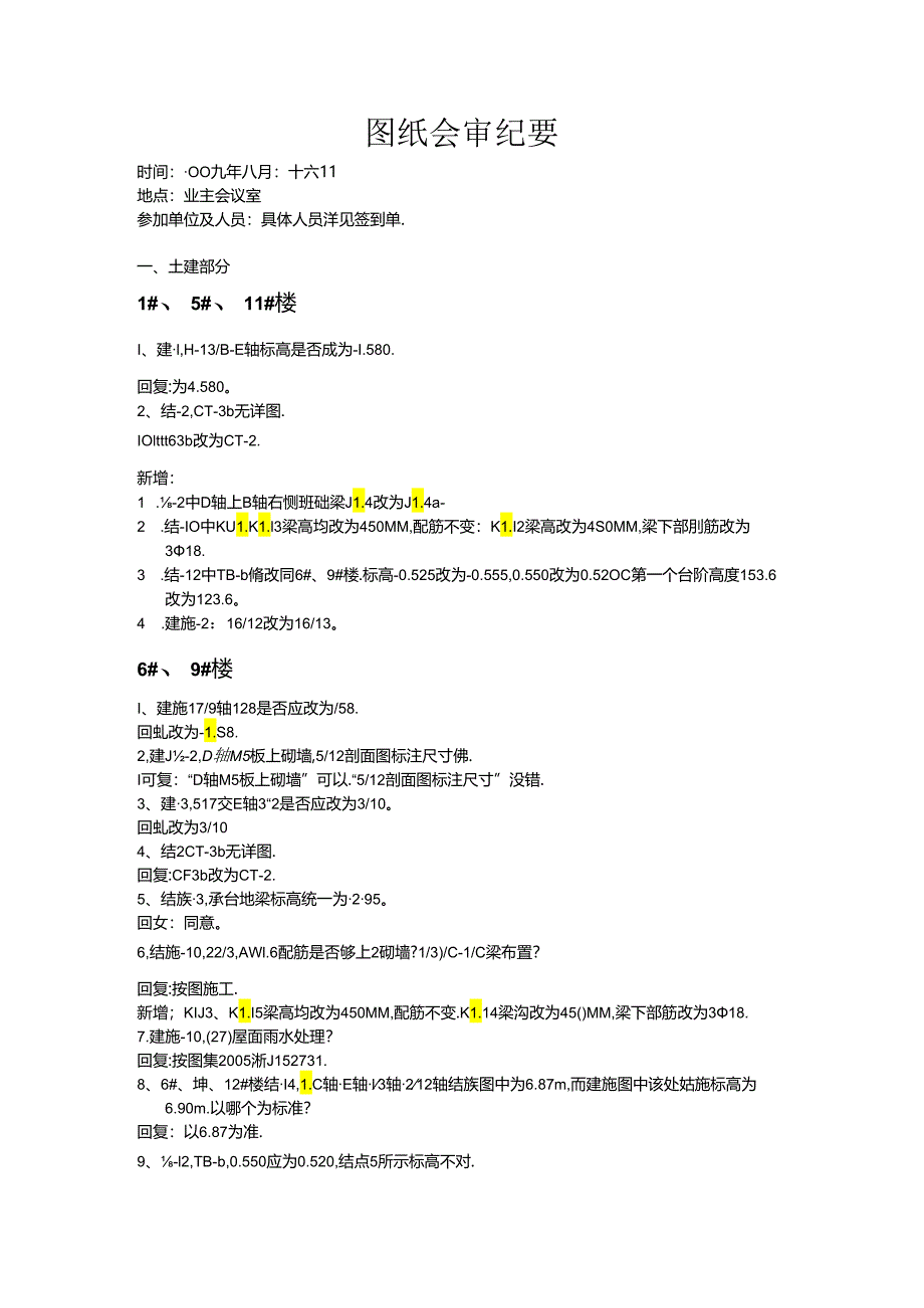 [监理资料]图纸会审纪要.docx_第1页