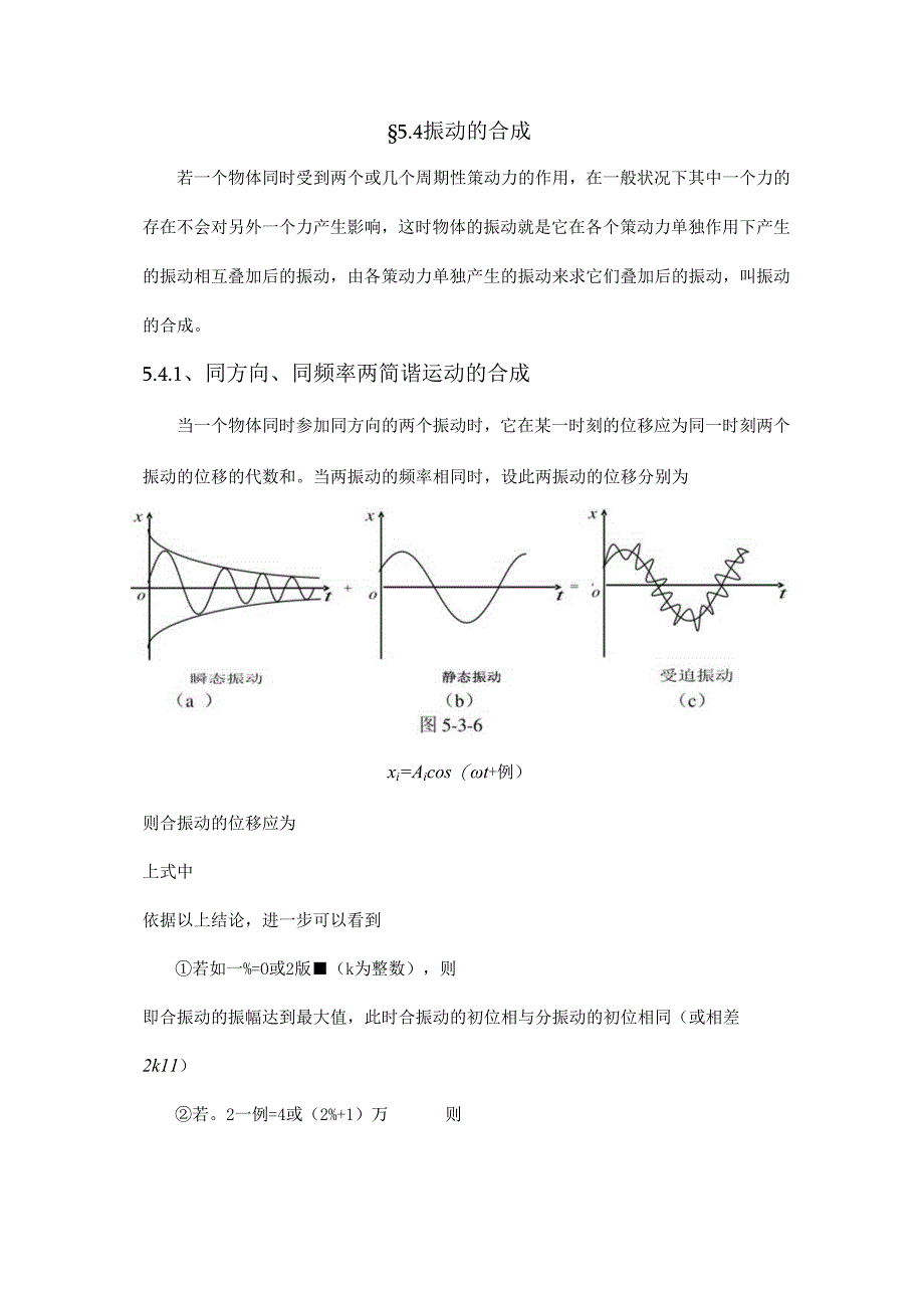 5.4振动的合成.docx_第1页