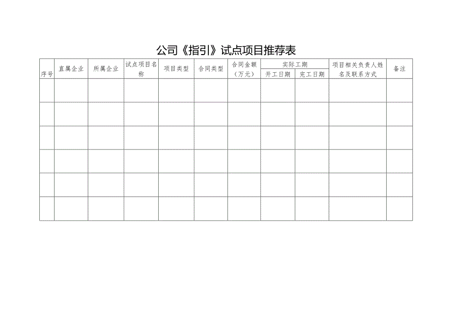 公司《指引》试点项目推荐表.docx_第1页