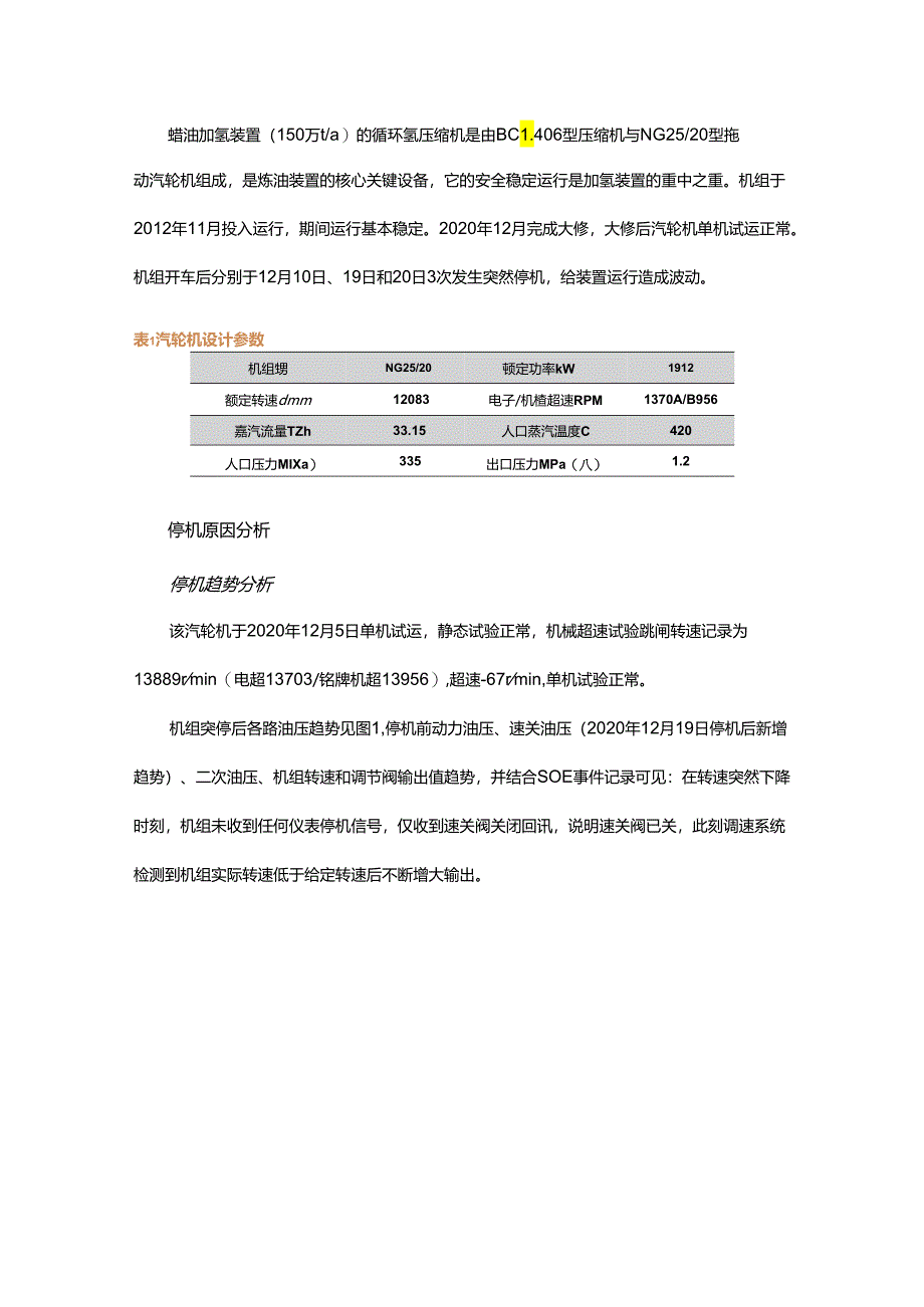 循环氢压缩机停机原因分析及处理方法.docx_第1页