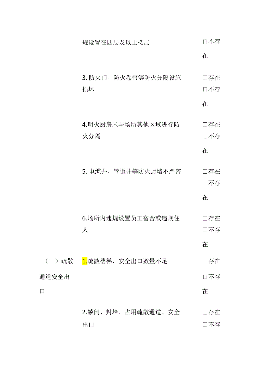 九小场所消防安全风险隐患自查表.docx_第2页