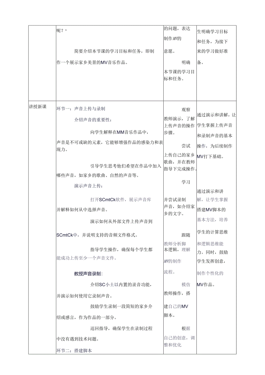 第三单元第2节 家乡的歌 教案8 四上信息科技川教版.docx_第2页