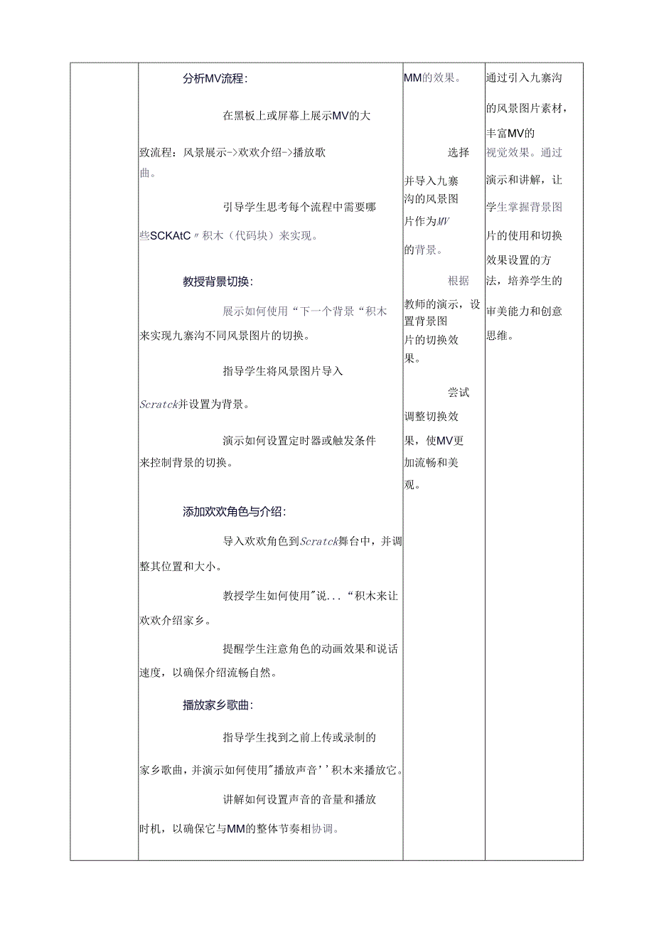 第三单元第2节 家乡的歌 教案8 四上信息科技川教版.docx_第3页