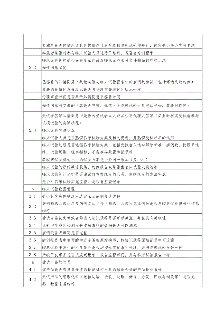 医疗器械临床试验现场检查要点2024年-河南食品药品监督管理局.docx_第2页