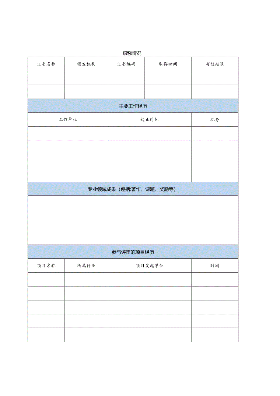 养老机构等级评定专家申请表（四川）.docx_第2页