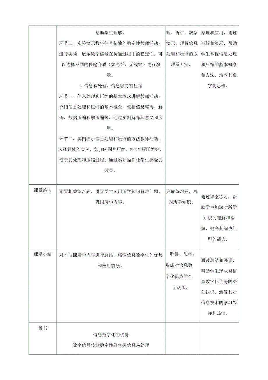 第6课 信息数字化的优势 教案1 四下信息科技赣科学技术版.docx_第2页