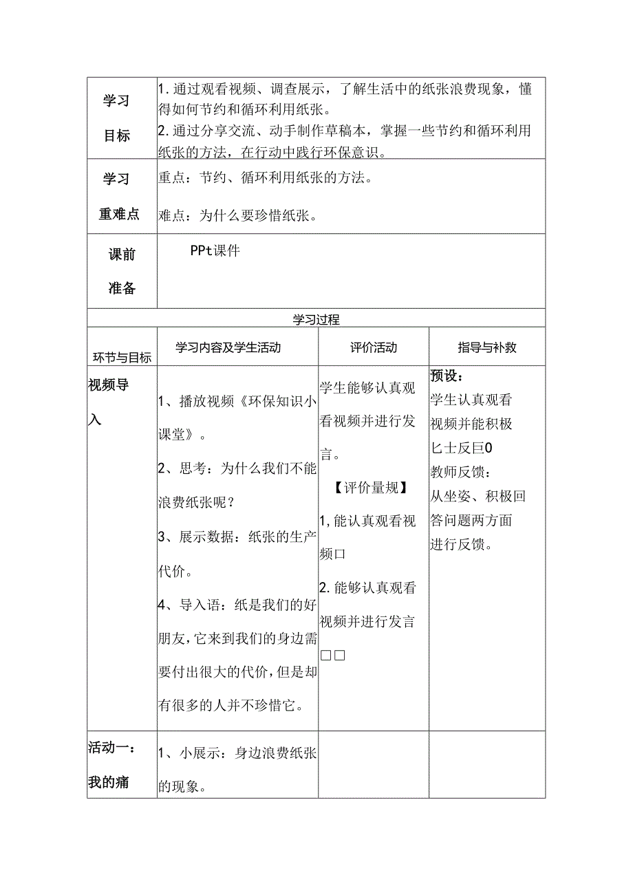 部编版道德与法治二下第三单元第三课《我是一张纸》第21课时教学设计.docx_第2页