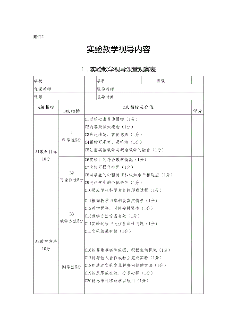 中小学实验教学及图书管理视导调查问卷表.docx_第1页