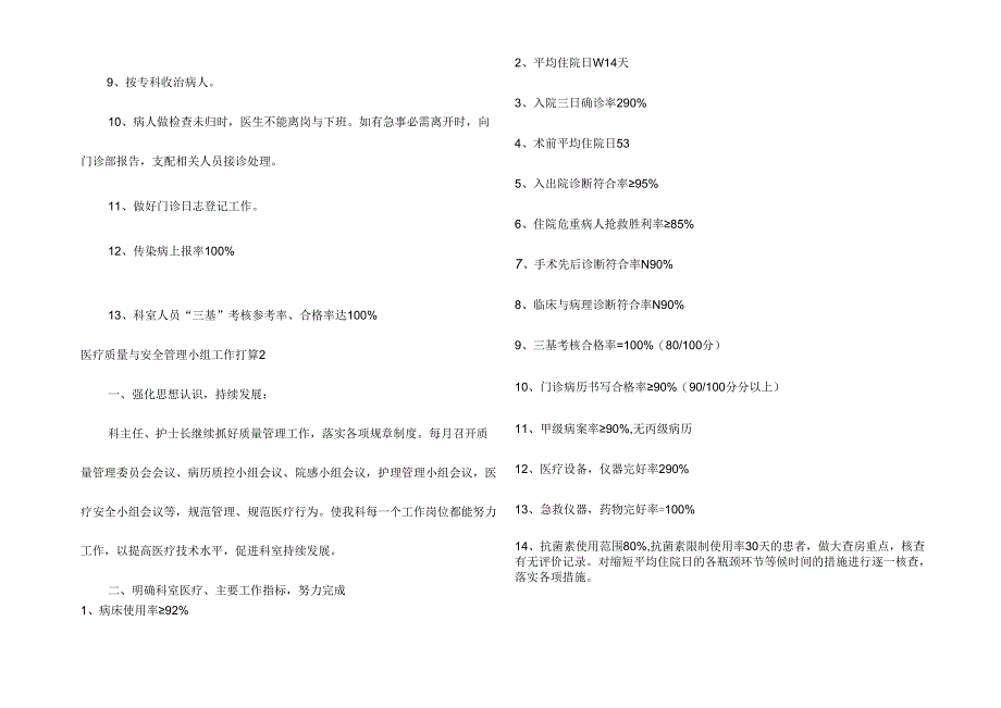 医疗质量与安全管理小组工作计划4篇.docx_第2页