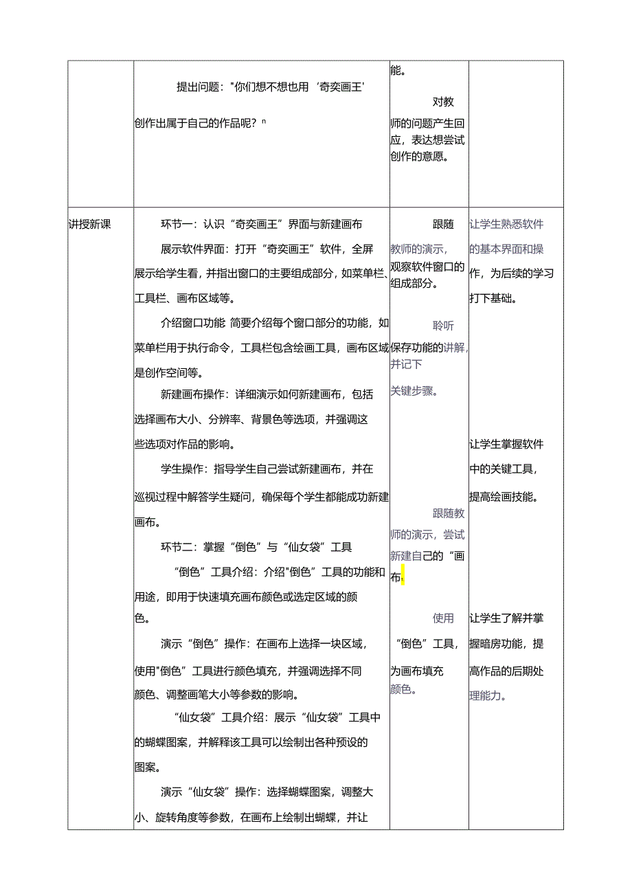 第16课 初识“奇奕画王” 教案7 三上信息科技黔教版.docx_第2页