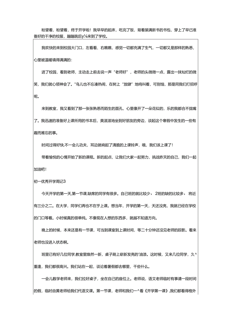 2024年初一优秀开学周记.docx_第2页