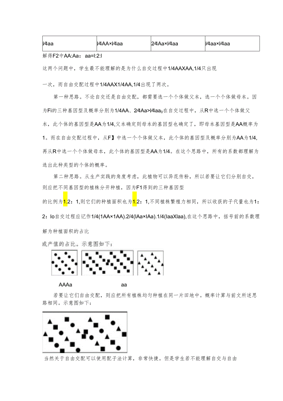 自交与自由交配概念辨析.docx_第2页