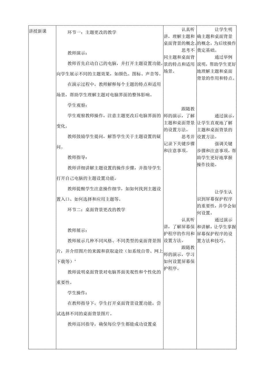 第5课 设置个性桌面 教案2 三上信息科技黔教版.docx_第2页