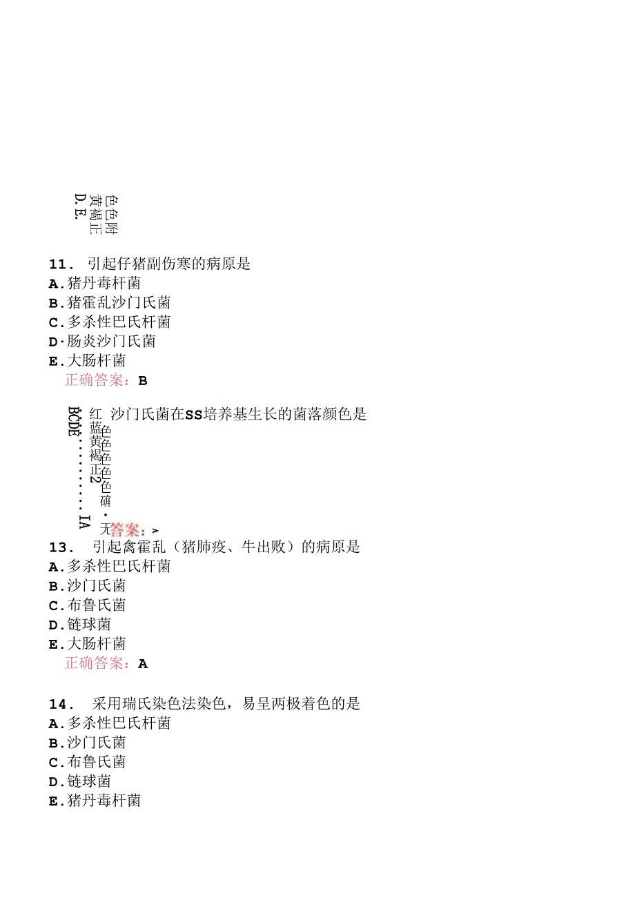 执业兽医资格考试预防科目分类模拟2.docx_第3页