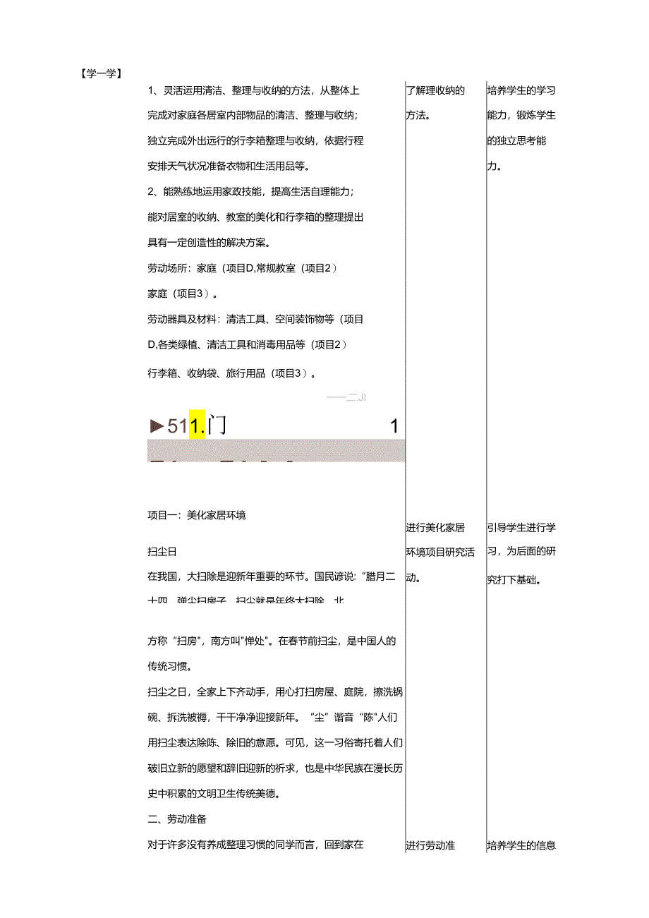 湘人版劳动实践八年级下册任务五项目1《美化家居环境》 教案.docx_第2页