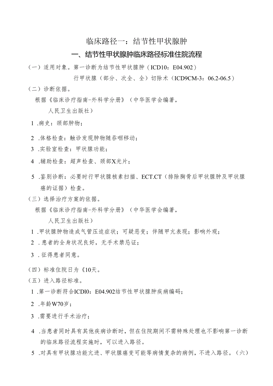 结节性甲状腺肿临床路径标准住院流程.docx_第1页