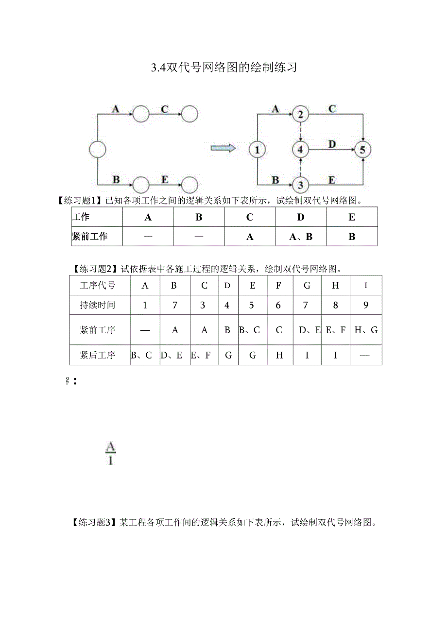 3.4双代号网络图的绘制练习(精).docx_第2页