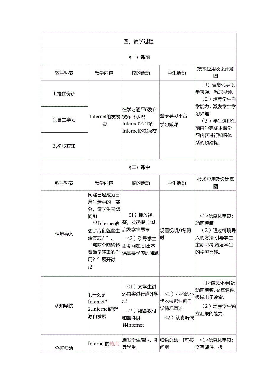 计算机网络技术基础教程 教案-教学设计 单元5.1 Internet概述.docx_第3页