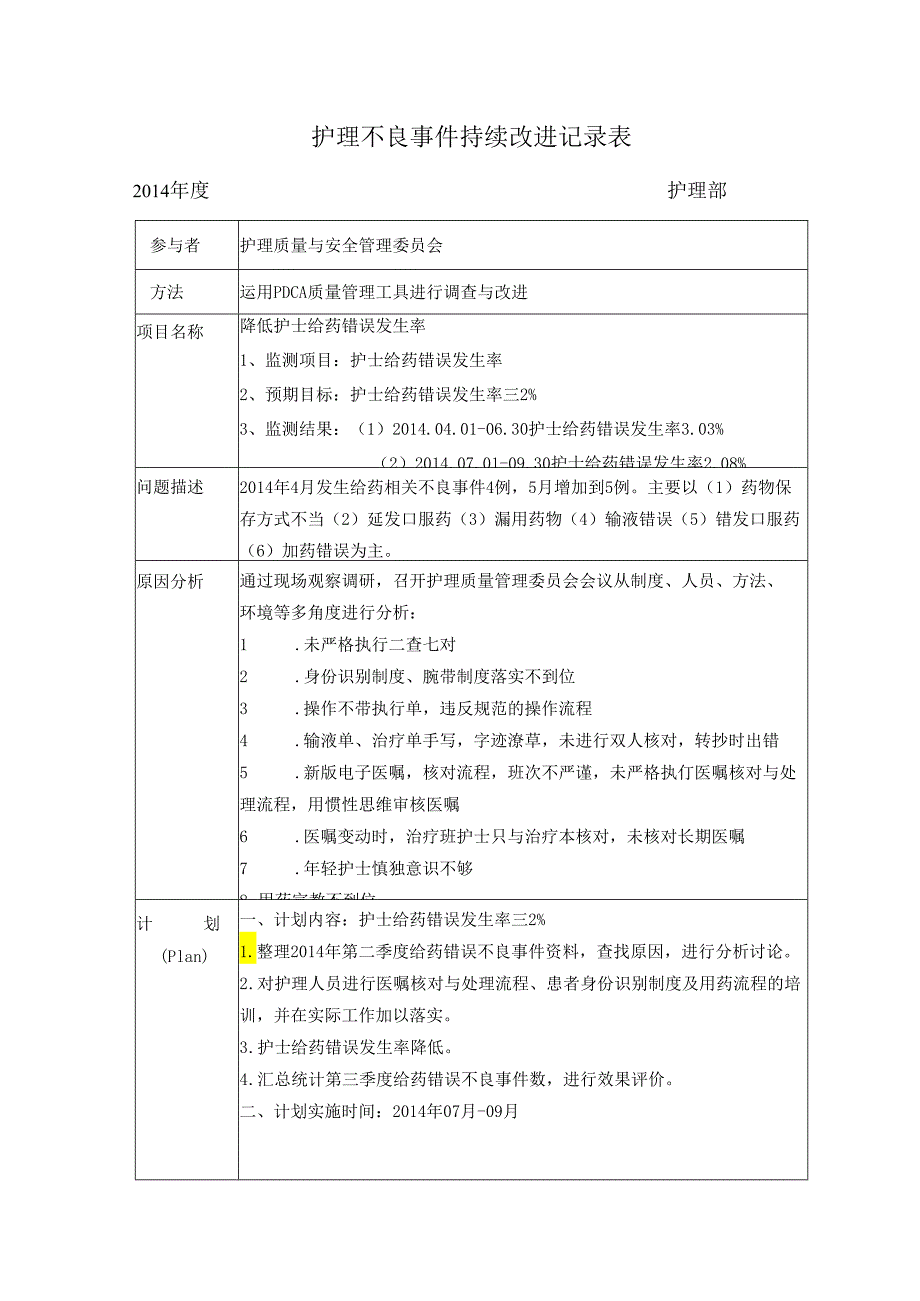 PDCA降低护士给药错误发生率.docx_第2页