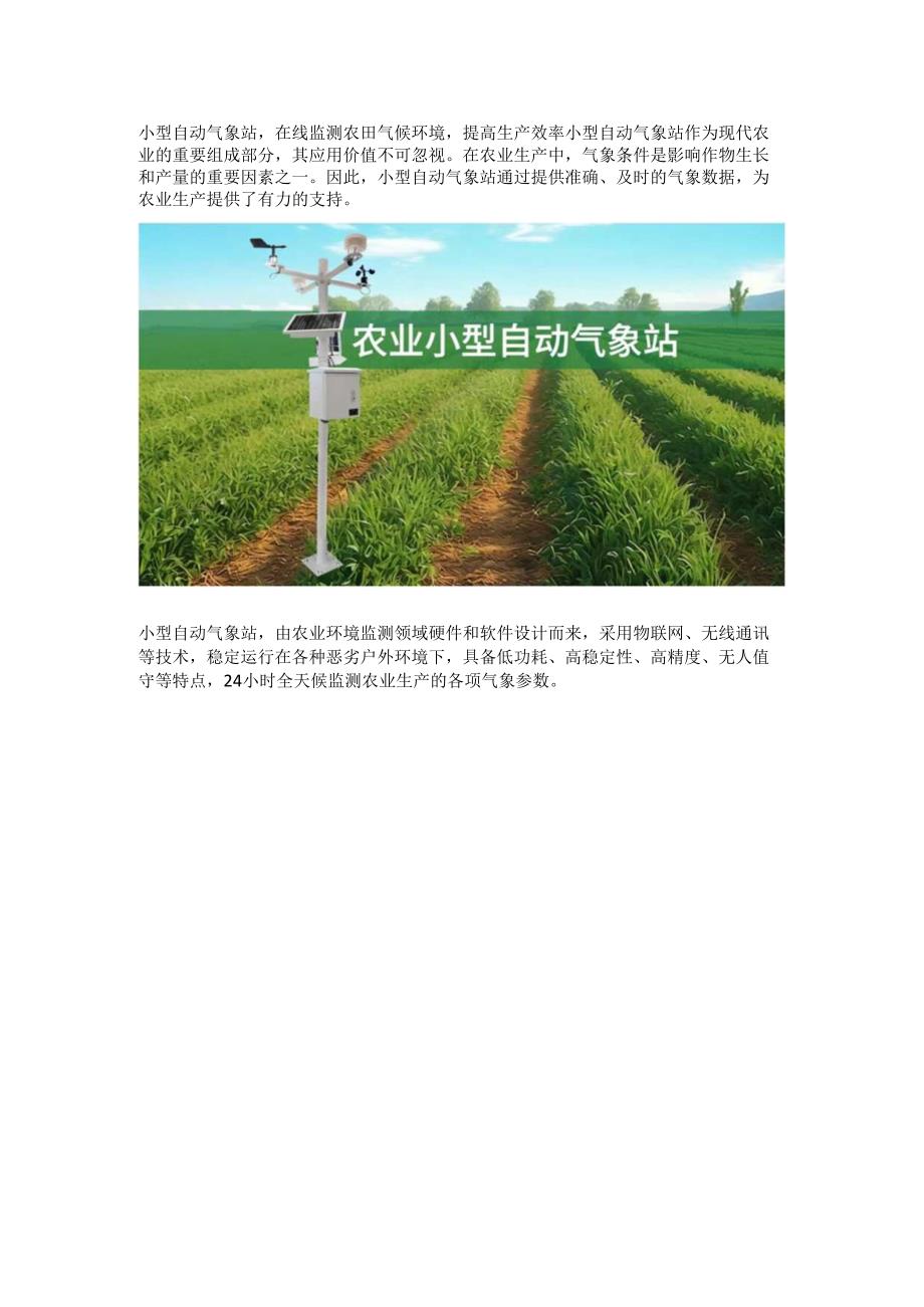 农业小型自动气象站.docx_第1页