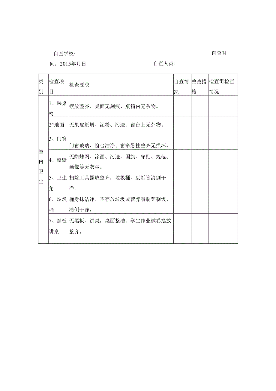 校园卫生检查表.docx_第2页