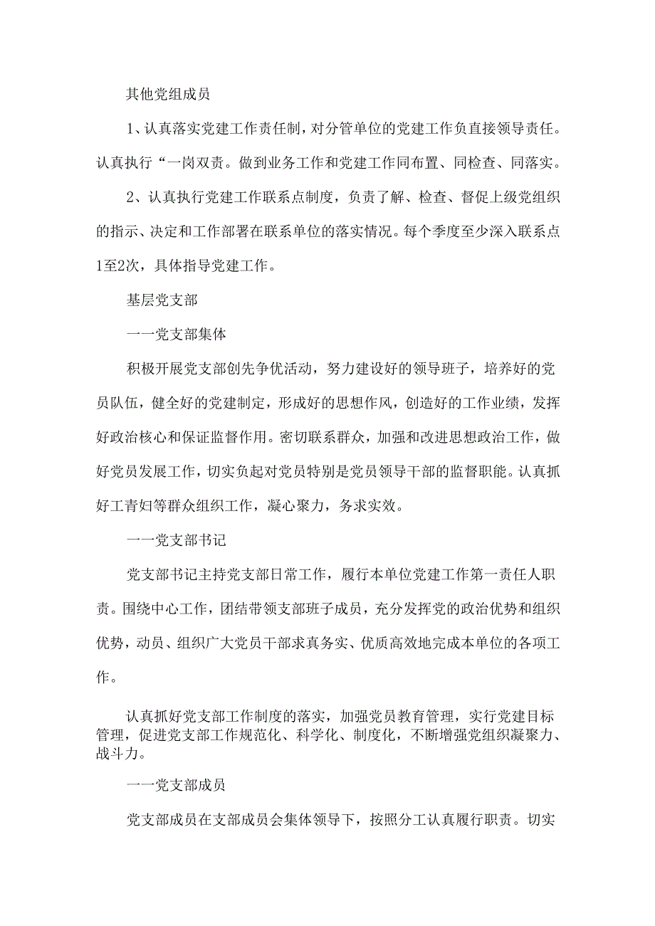 领导班子内部制度之党建工作责任制模板.docx_第3页