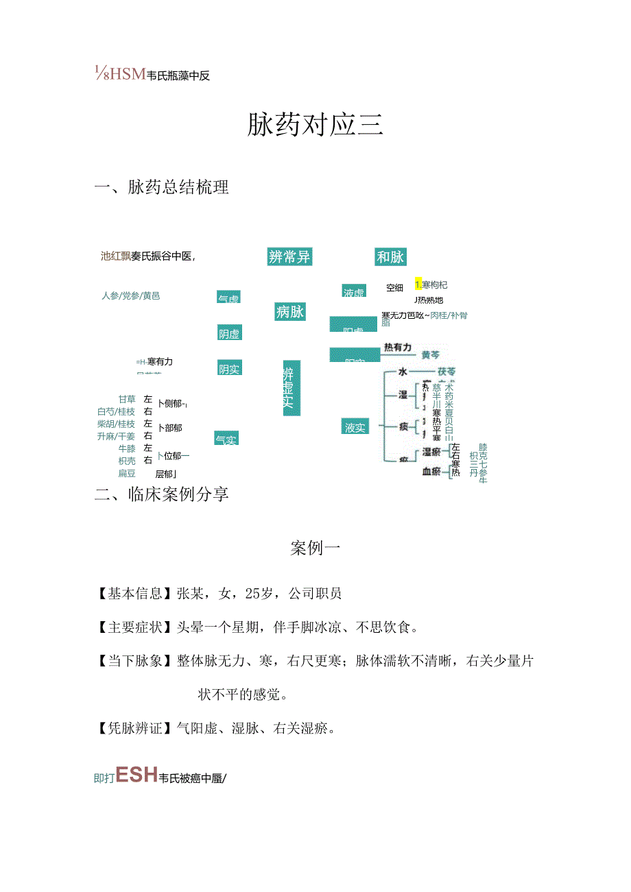 脉药对应三2023.08.22.docx_第1页