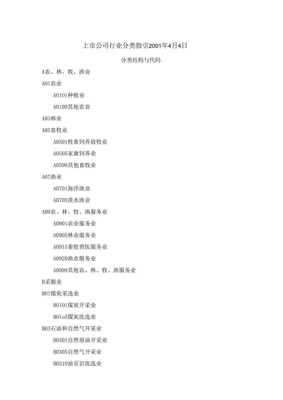 上市公司行业分类指引2024年4月4日.docx_第1页