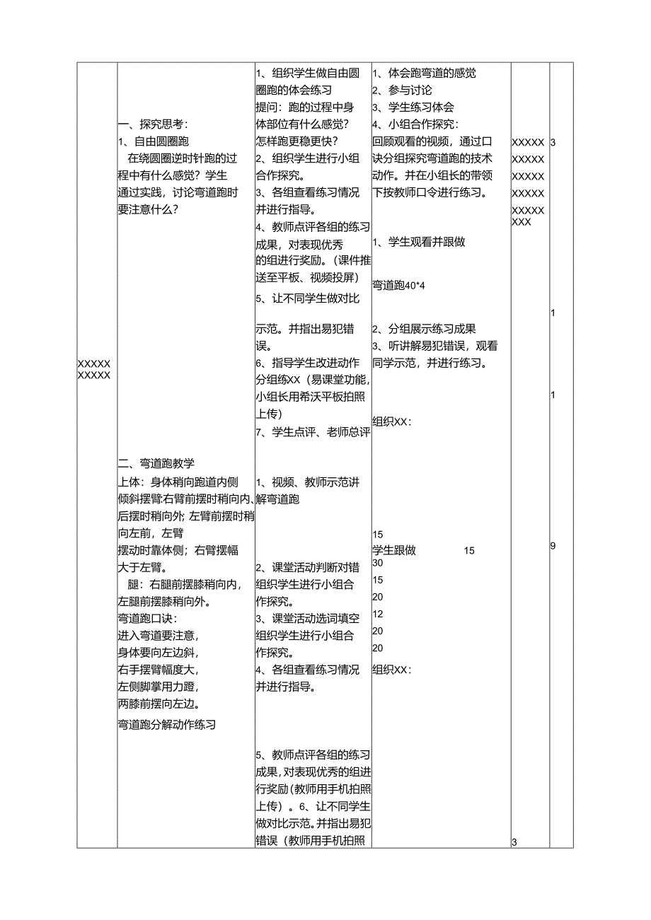 能力点5《弯道跑》教学设计2.0版 2.0网络测评优秀.docx_第2页